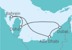 Itinerario della crociera Emirati Arabi, Qatar - MSC Crociere