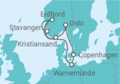 Itinerario della crociera Danimarca, Germania, Norvegia - MSC Crociere