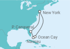 Itinerario della crociera Crociera USA e Bahamas + Soggiorno a New York (Bevande incluse) - MSC Crociere