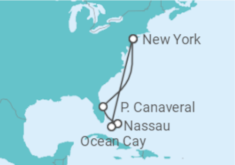 Itinerario della crociera Crociera USA e Bahamas + Soggiorno a New York - MSC Crociere