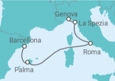 Itinerario della crociera Italia, Spagna - MSC Crociere