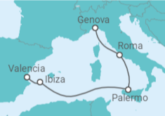 Itinerario della crociera Italia, Spagna - MSC Crociere