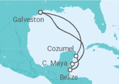 Itinerario della crociera Belize, Messico - Carnival Cruise Line