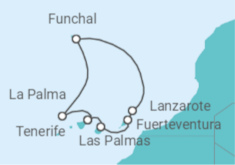 Itinerario della crociera Isole Canarie - MSC Crociere