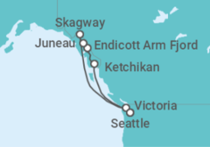 Itinerario della crociera Alaska - Princess Cruises