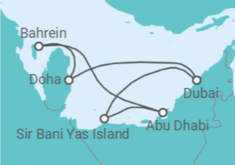 Itinerario della crociera Emirati Arabi - MSC Crociere