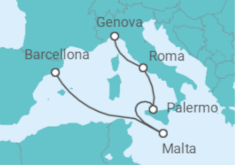 Itinerario della crociera Italia, Malta - MSC Crociere