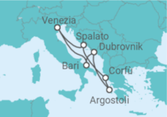 Itinerario della crociera Italia, Croazia, Grecia - Costa Crociere