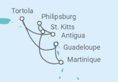 Itinerario della crociera Isole Vergini  e Martinica - Costa Crociere