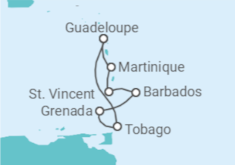 Itinerario della crociera Barbados, Martinica - Costa Crociere