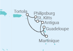 Itinerario della crociera Guadalupa, Isole Vergini britanniche, Sint Maarten, Antigua E Barbuda - MSC Crociere