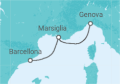 Itinerario della crociera Francia, Italia - MSC Crociere