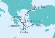 Itinerario della crociera Grecia - Costa Crociere