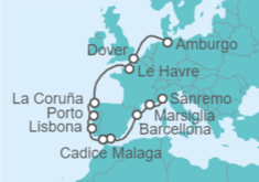 Itinerario della crociera Da Savona a Amburgo (Germania) - Costa Crociere