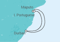 Itinerario della crociera Mozambico - MSC Crociere