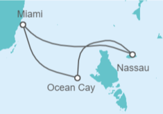 Itinerario della crociera Bahamas - MSC Crociere