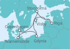 Itinerario della crociera Polonia, Svezia, Lettonia, Danimarca - MSC Crociere