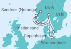 Itinerario della crociera Norvegia, Danimarca - MSC Crociere