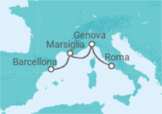 Itinerario della crociera Italia, Francia - MSC Crociere