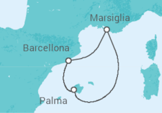 Itinerario della crociera Spagna, Francia - Royal Caribbean