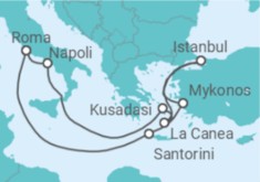 Itinerario della crociera Grecia, Turchia, Italia - Celebrity Cruises