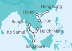 Itinerario della crociera Thailandia, Vietnam - Celebrity Cruises