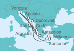 Itinerario della crociera Grecia, Italia, Croazia - Costa Crociere