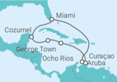 Itinerario della crociera Messico, Isole Cayman, Giamaica, Curaçao, Aruba - MSC Crociere