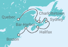 Itinerario della crociera Stati Uniti, Canada - Holland America Line