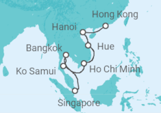 Itinerario della crociera Da Singapore a Hong Kong (Cina)  - Celebrity Cruises