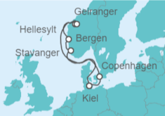 Itinerario della crociera Norvegia, Germania - Costa Crociere