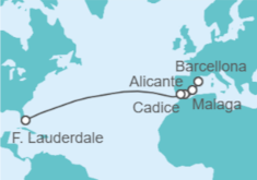 Itinerario della crociera Spagna - Royal Caribbean