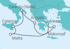 Itinerario della crociera Grecia, Malta, Italia - Costa Crociere