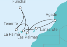 Itinerario della crociera Isole Canarie - Costa Crociere