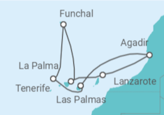 Itinerario della crociera Isole Canarie - Costa Crociere