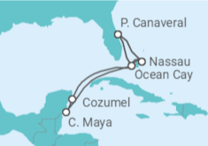 Itinerario della crociera Bahamas, Messico, Stati Uniti - MSC Crociere