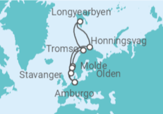 Itinerario della crociera Norvegia - Con volo - MSC Crociere
