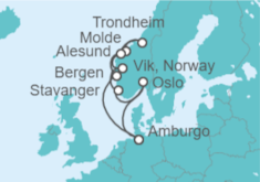 Itinerario della crociera Norvegia - Con volo - MSC Crociere