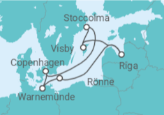 Itinerario della crociera Lettonia, Svezia, Danimarca - Con volo - MSC Crociere