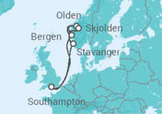 Itinerario della crociera Norvegia - Cunard