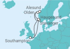 Itinerario della crociera Norvegia - Cunard