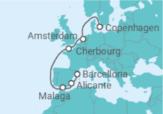 Itinerario della crociera Olanda, Francia, Spagna - MSC Crociere