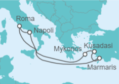 Itinerario della crociera Turchia, Italia, Grecia - MSC Crociere