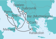 Itinerario della crociera Italia, Grecia, Croazia - Celebrity Cruises