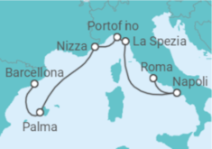 Itinerario della crociera Italia, Francia, Spagna - Celebrity Cruises