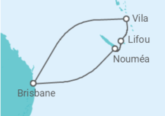 Itinerario della crociera Nuova Caledonia, Vanuatu - Carnival Cruise Line
