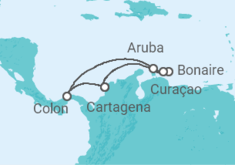 Itinerario della crociera Curaçao, Bonaire, Sint Eustatius e Saba, Aruba, Panamá - Royal Caribbean
