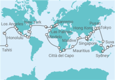 Itinerario della crociera Giro del Mondo - Costa Crociere
