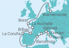 Itinerario della crociera Italia, Francia, Spagna - MSC Crociere