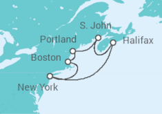 Itinerario della crociera Stati Uniti, Canada - Princess Cruises